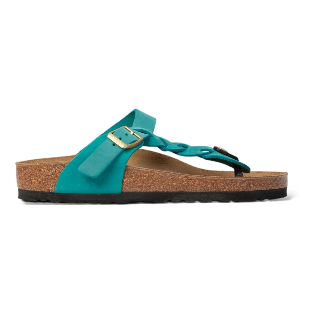 Birkenstock Flätade sandaler Biscay Bay Gray, Dam