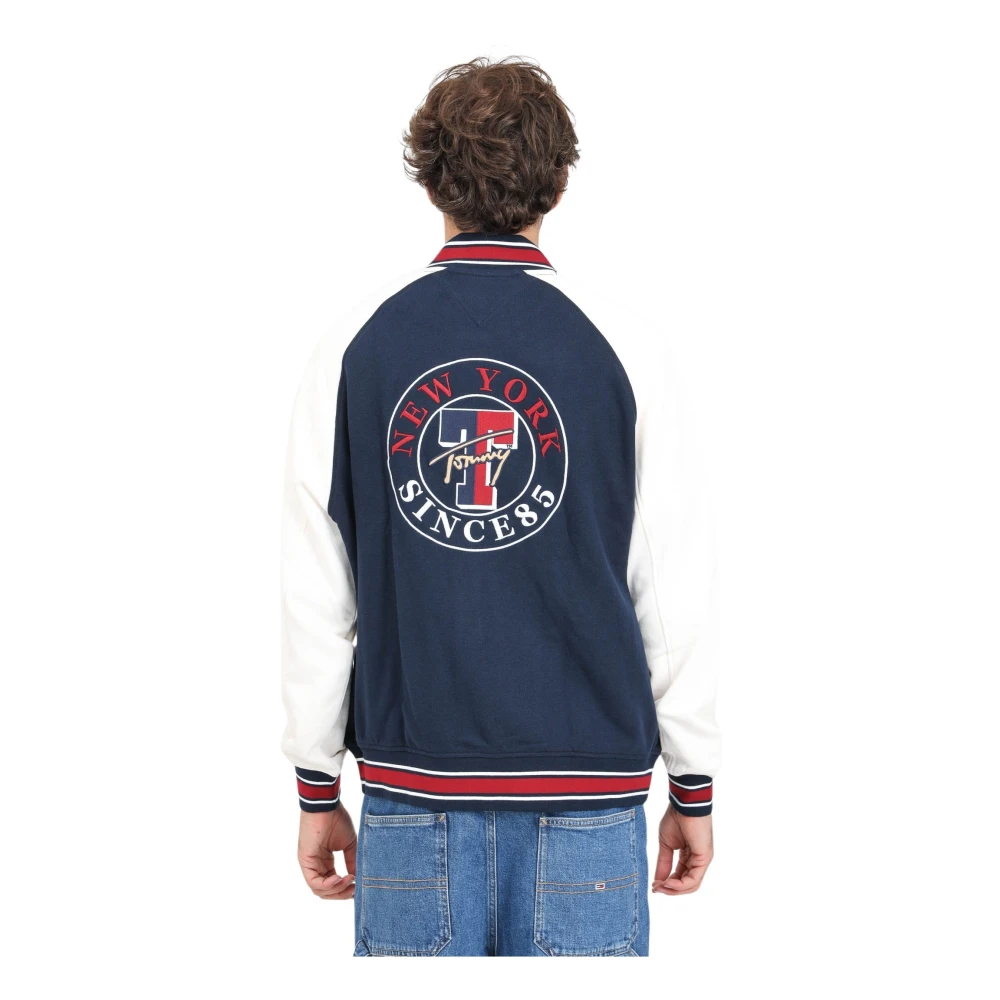 Tommy Jeans College Style Bomber Sweater Multicolor Heren