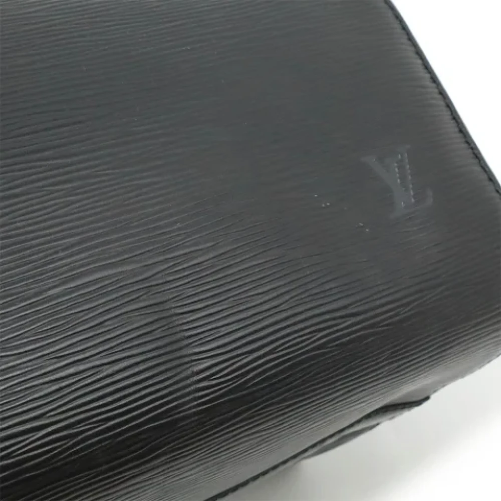 Louis Vuitton Vintage Pre-owned Leather handbags Black Dames