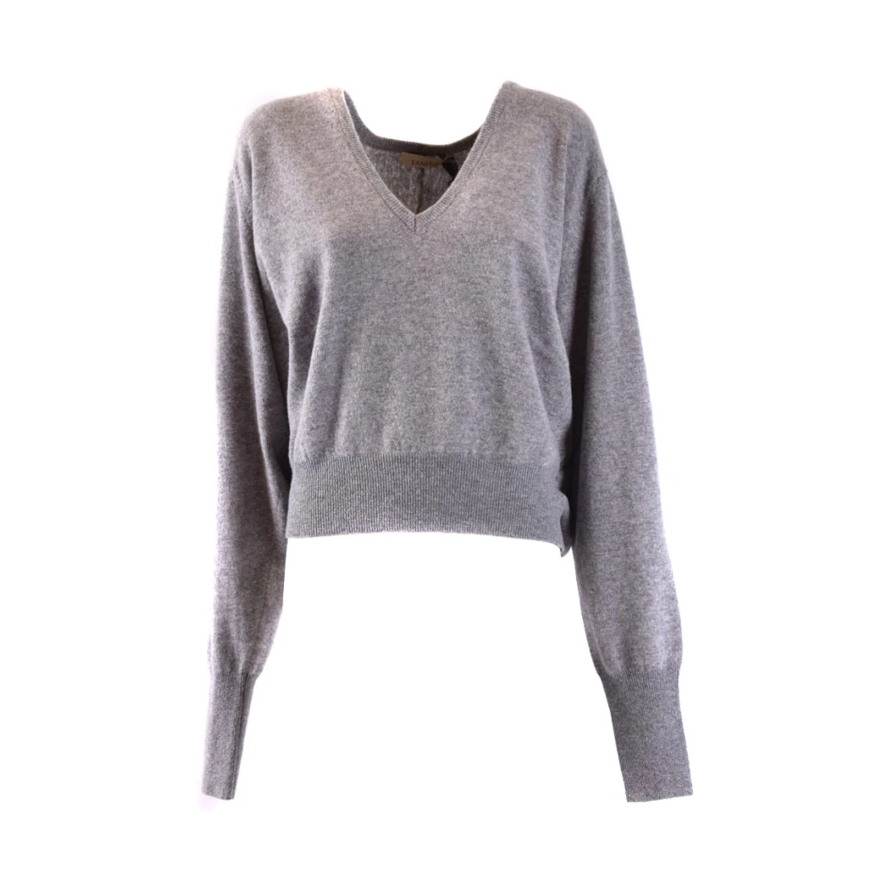 Laneus Women's Gray Jumpers - V-Neck Knitwear - M - Knitwear
