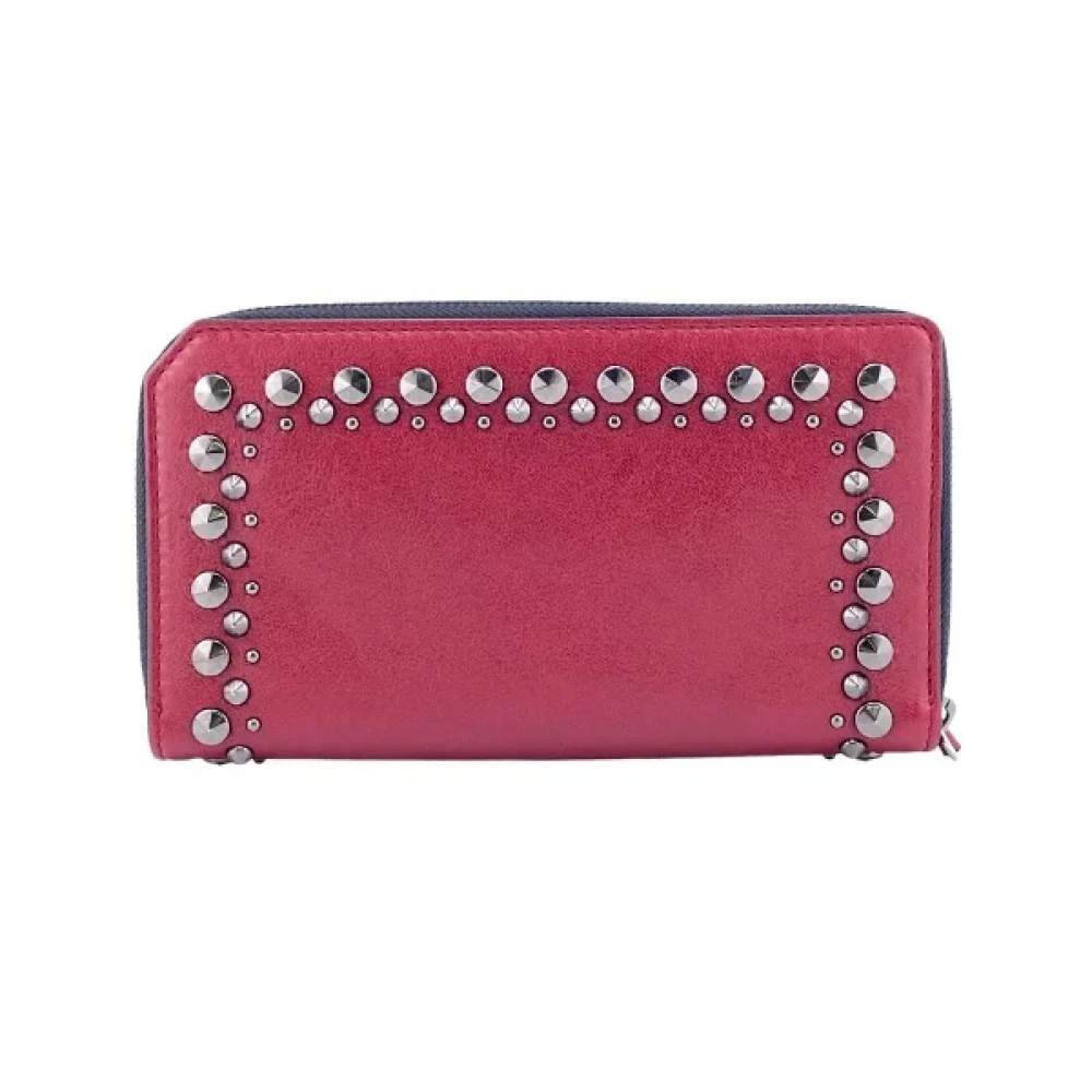 Jimmy Choo Pre-owned Leather wallets Red Dames