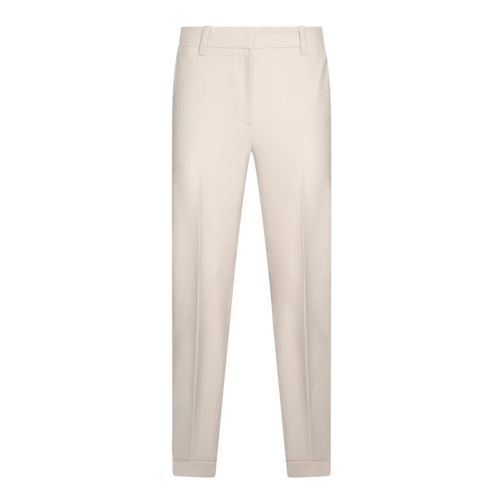 Antonelli Firenze Beige Broek met Rits Sluiting Beige Dames