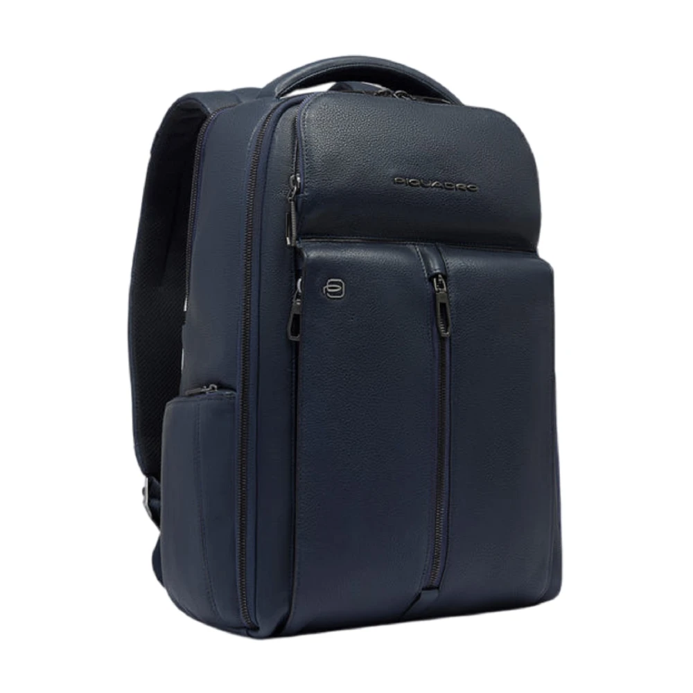 Piquadro Blauwe Laptop en iPad Rugzak Blue Heren