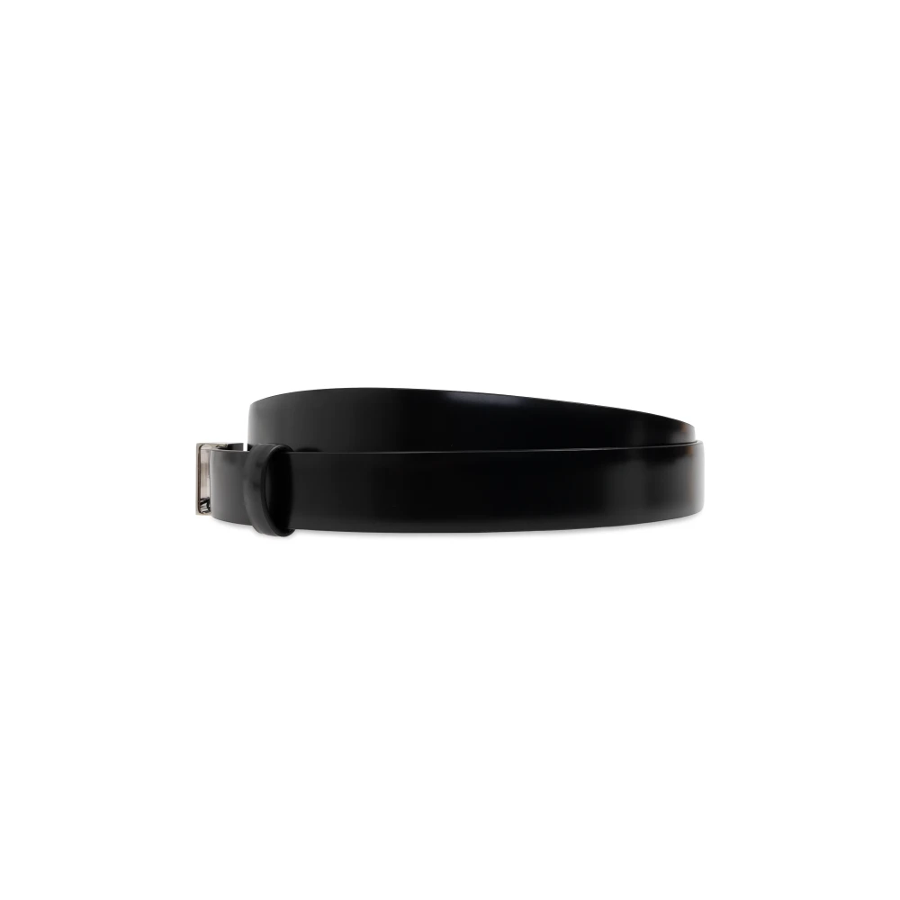 Dolce & Gabbana Leren riem Black Heren