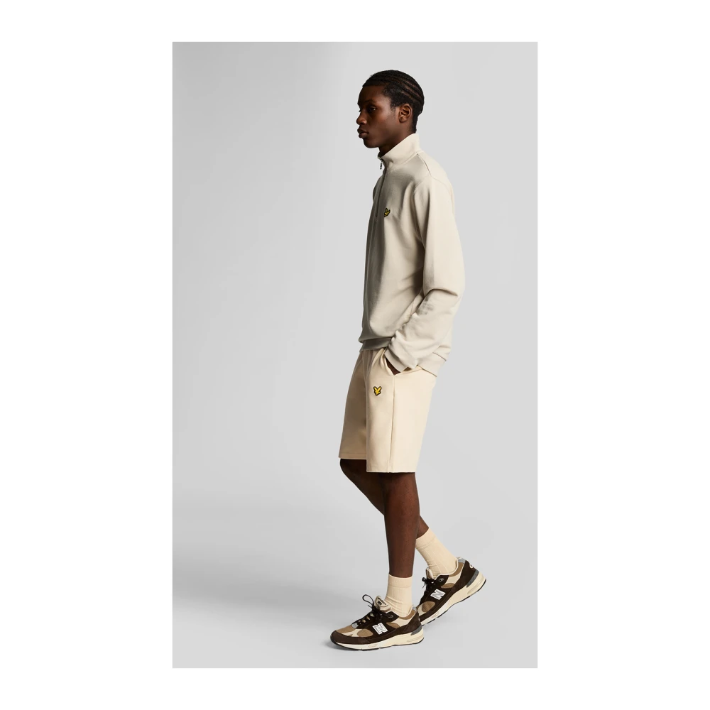 Lyle & Scott Mid Bottoms Fly Fleece Shorts Beige Heren