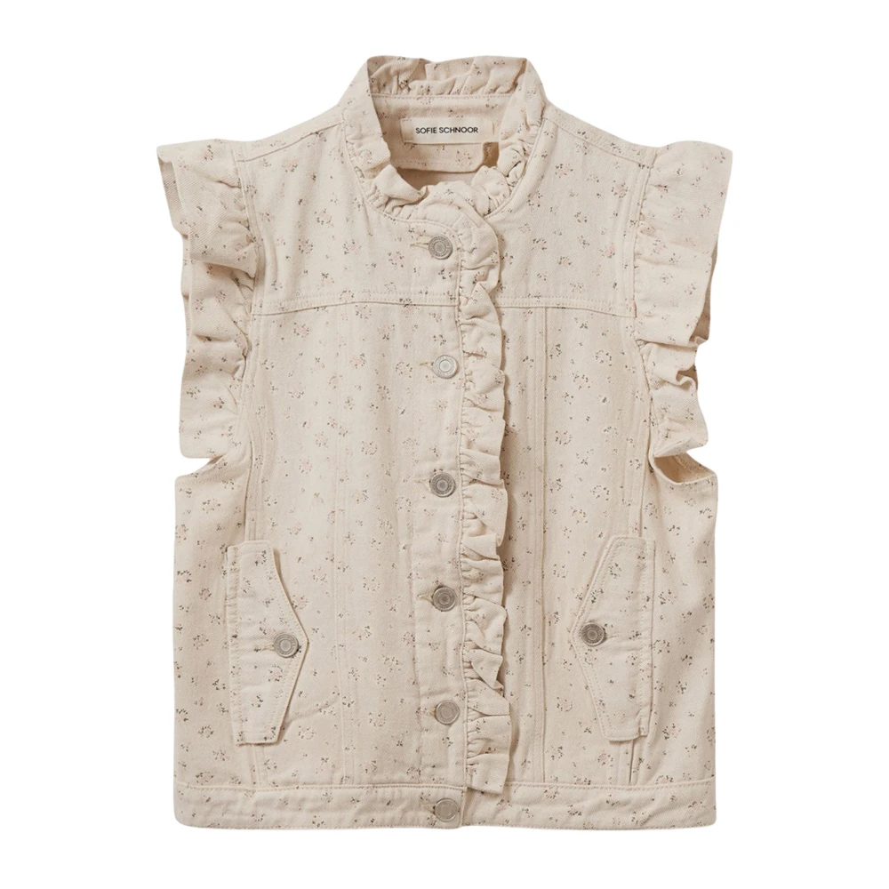 Sofie Schnoor Women's Beige Waistcoats, Xs, Vest