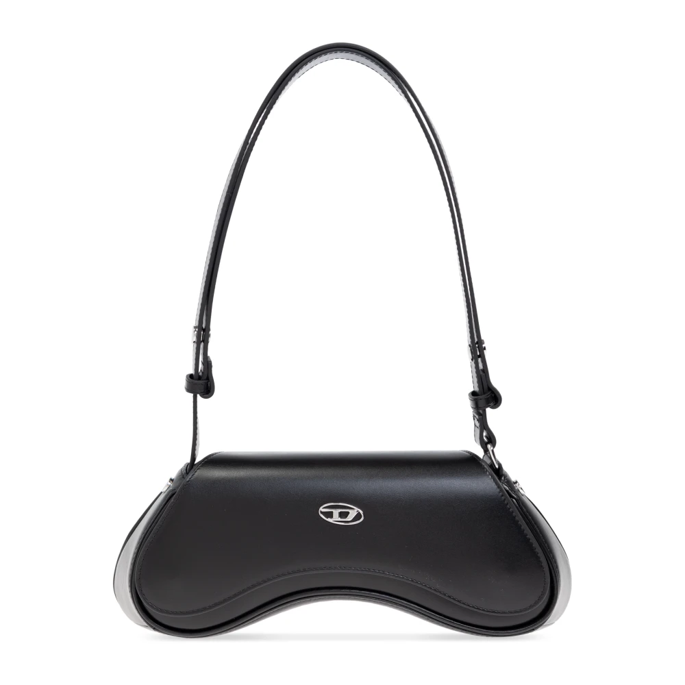 Diesel Women's Black Shoulder Bags, One Size, Shoulder Bag Play