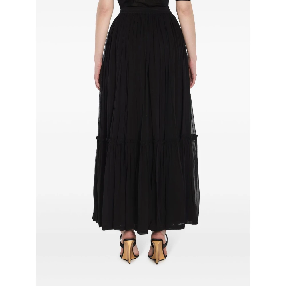 Saint Laurent Zwarte Minirok Black Dames