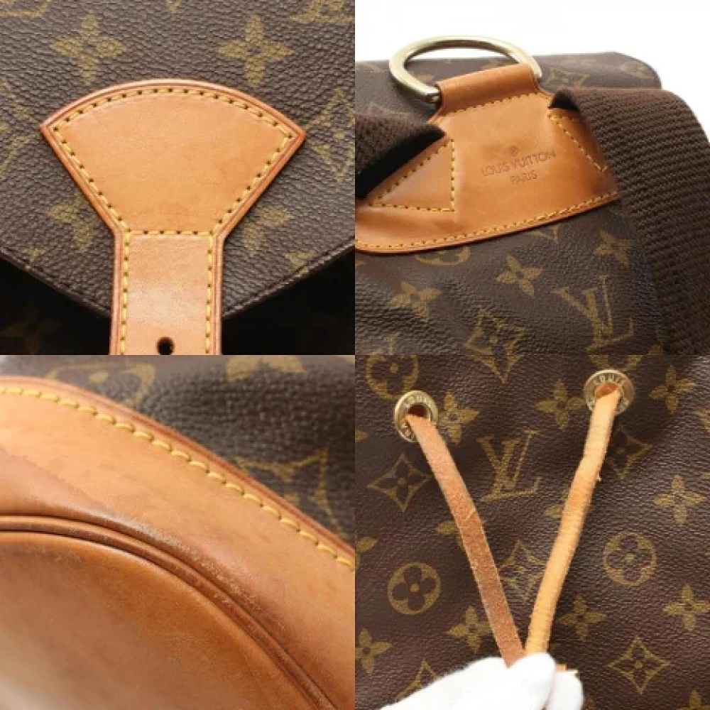 Louis Vuitton Vintage Pre-owned Canvas backpacks Brown Dames