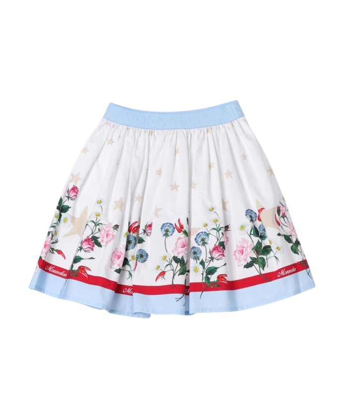 floral-star-pleated-skirt