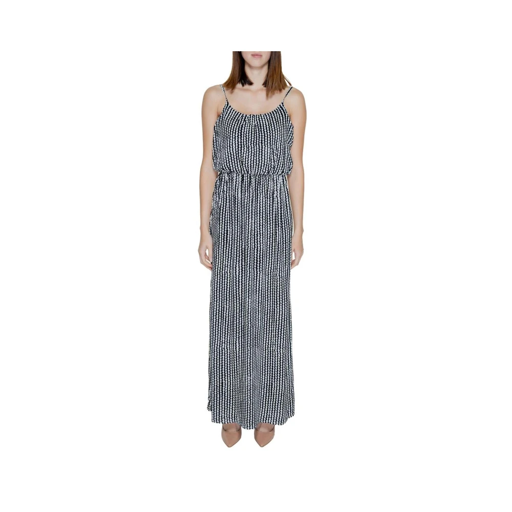 Only Stijlvolle Viscose Jurk voor Vrouwen Black Dames
