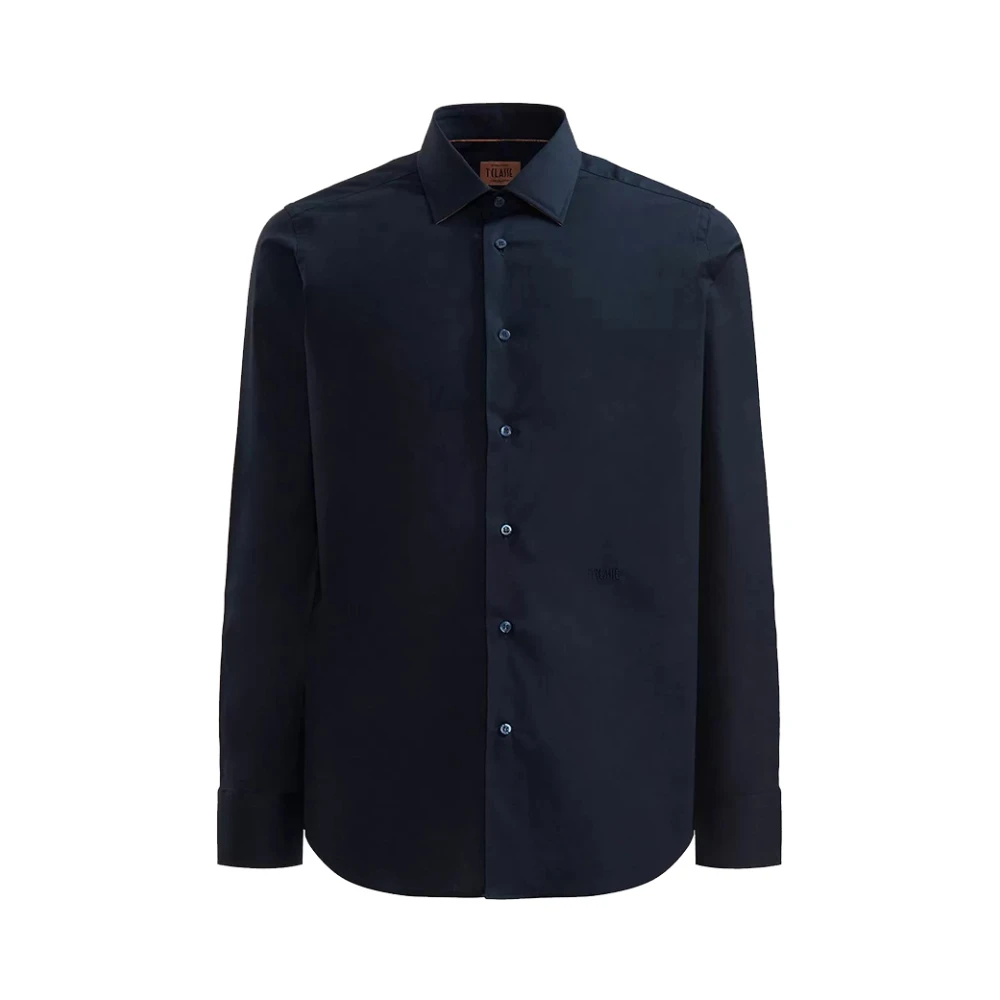 Alviero Martini 1a Classe Blauw Geo Map Overhemd Blue Heren