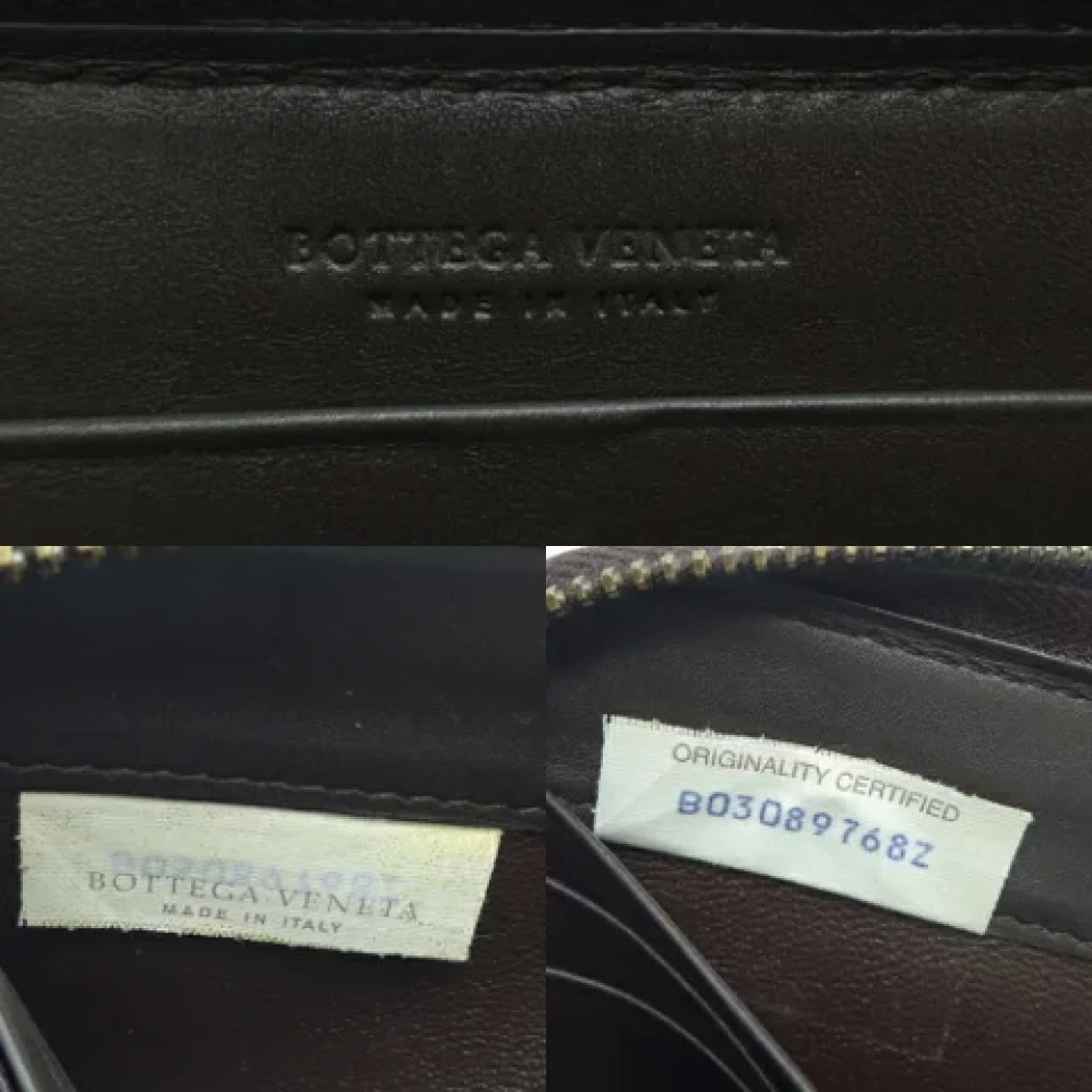 Bottega Veneta Vintage Pre-owned Leather wallets Black Heren