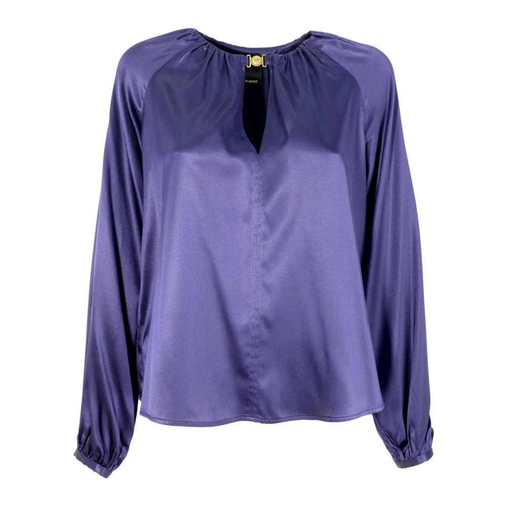 Pinko Women's Blue Blouses, M, Famatina Blouse