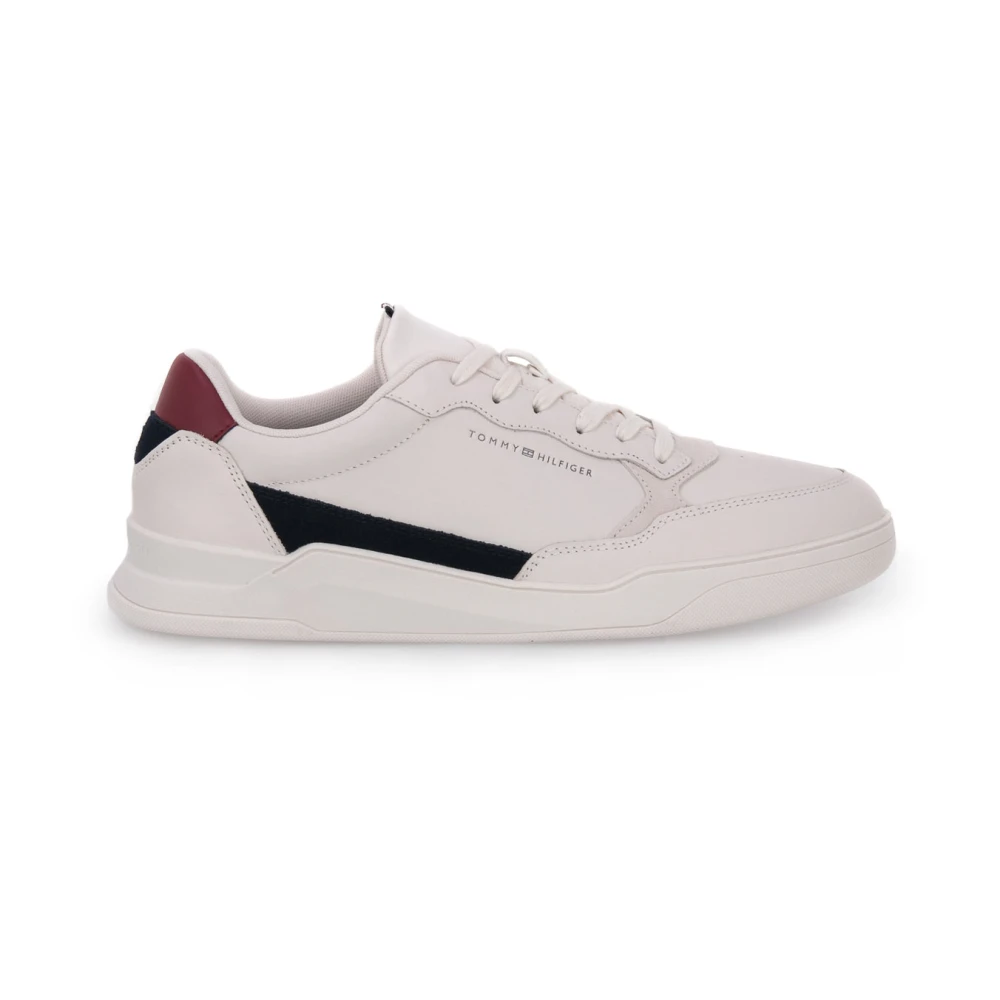 Tommy Hilfiger Men's White Sneakers, 6 Uk, Ac0 Elevated Cupsole