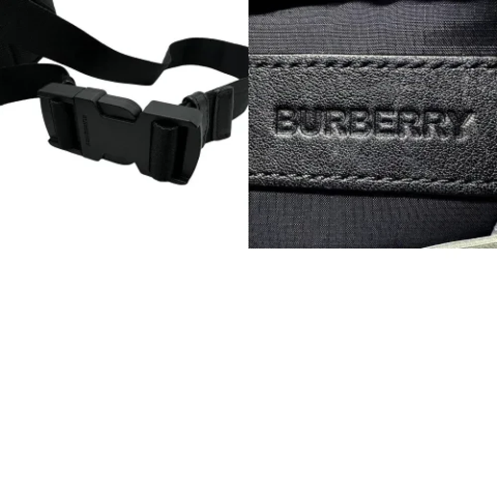 Burberry Vintage Pre-owned Nylon crossbody-bags Black Dames