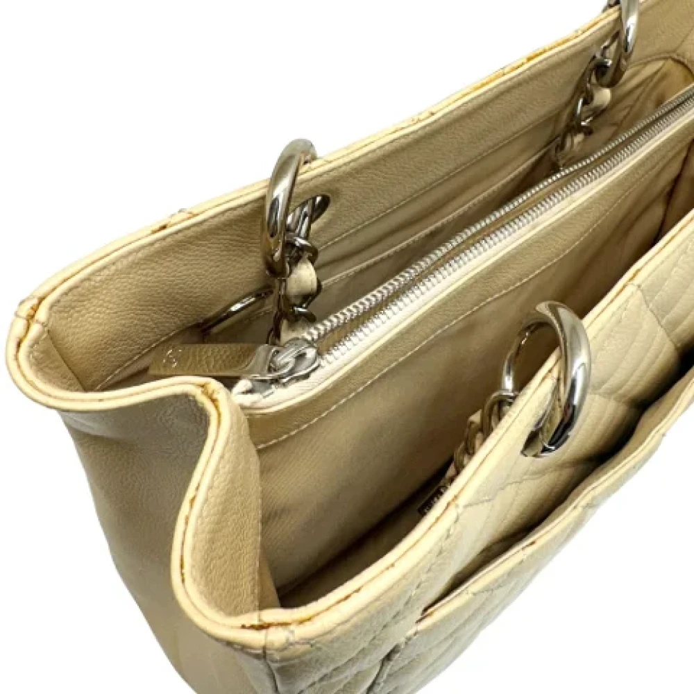 Chanel Vintage Pre-owned Fabric chanel-bags Beige Dames
