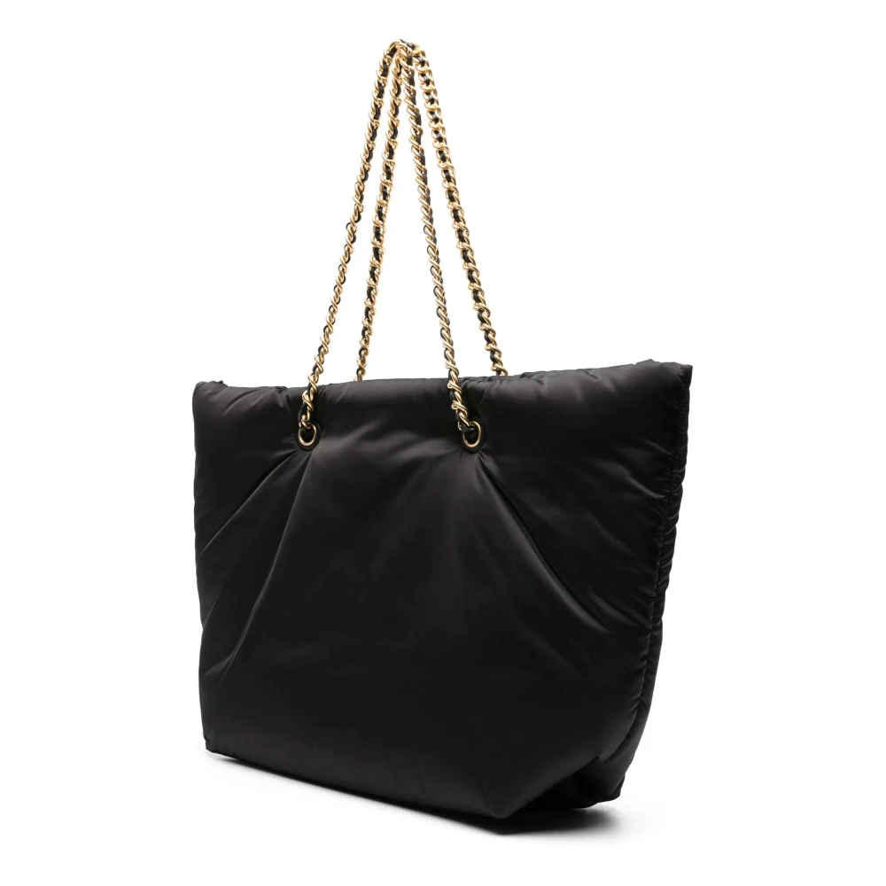 TORY BURCH Elegante Zwarte Polyester Tote Tas Black Dames