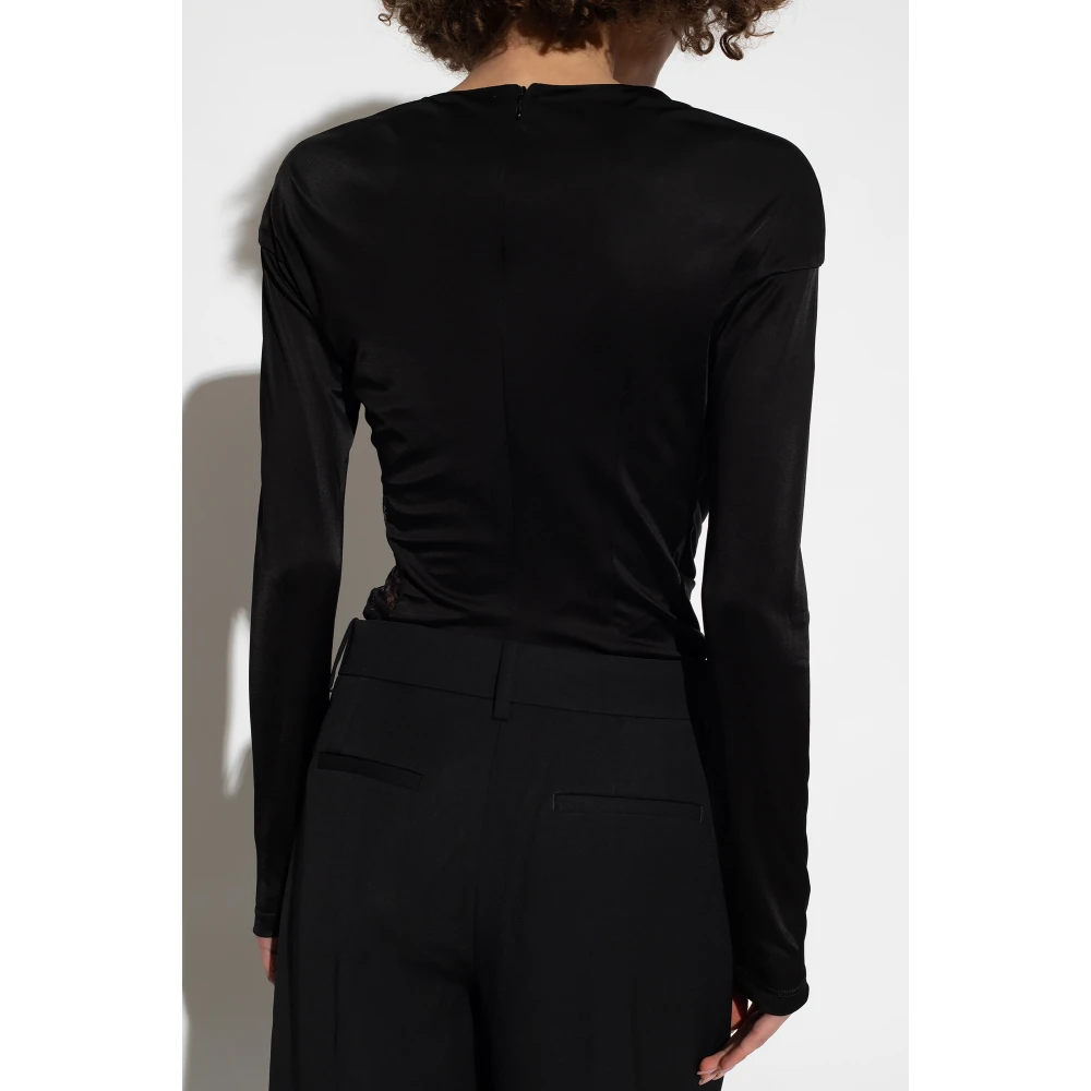 Givenchy Top met kanten inzetstuk Black Dames