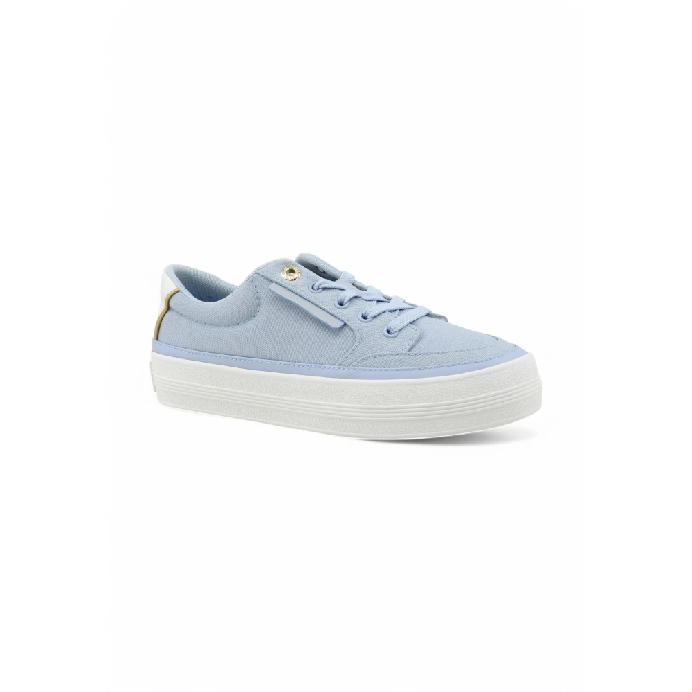 Tommy Hilfiger Contrast Heel Trainers Dames Schoenen Blauw