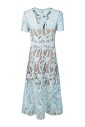 robe-midi-en-dentelle-a-manches-courtes