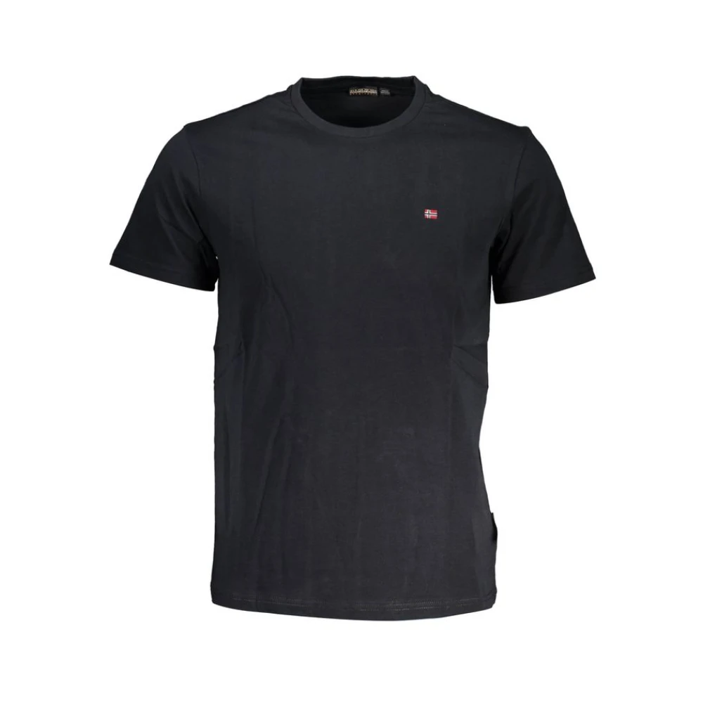 Napapijri Men's Black T-Shirts, 3XL, Cotton T-Shirt