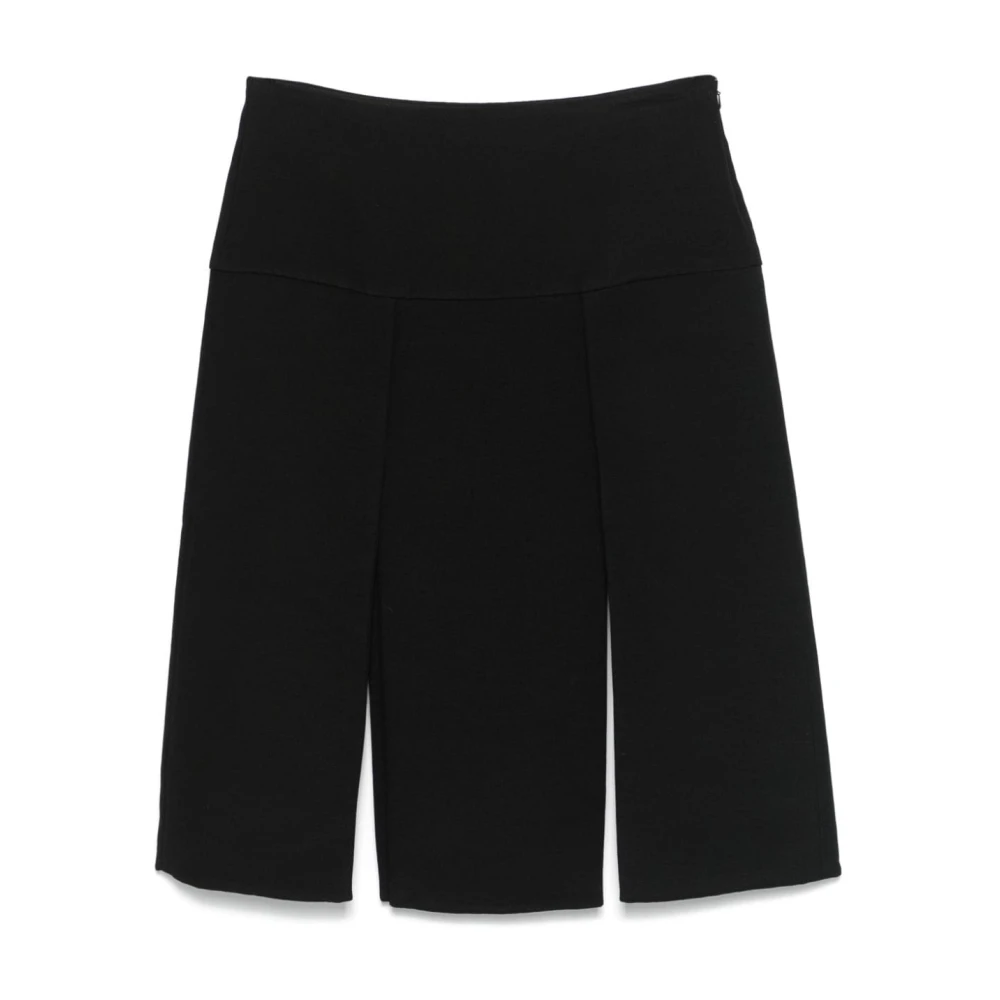Khaite Zwarte Rok Elegant Comfortabele Modestatement Black Dames