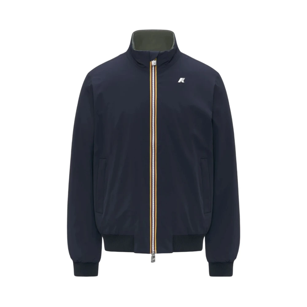 K-Way Uomo Blu Giacche, S, New,