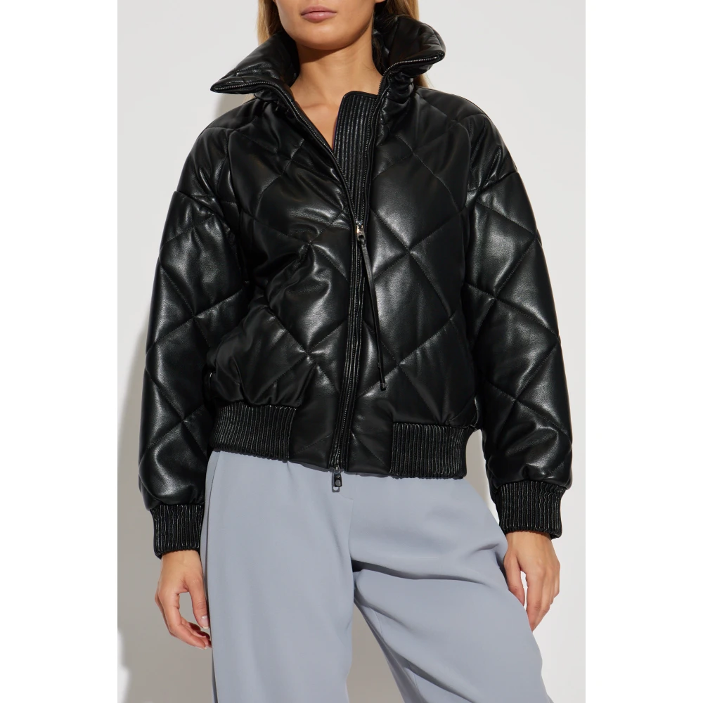 Emporio Armani Gewatteerde jas Black Dames