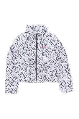 Djurmönster Puffer Dunjacka