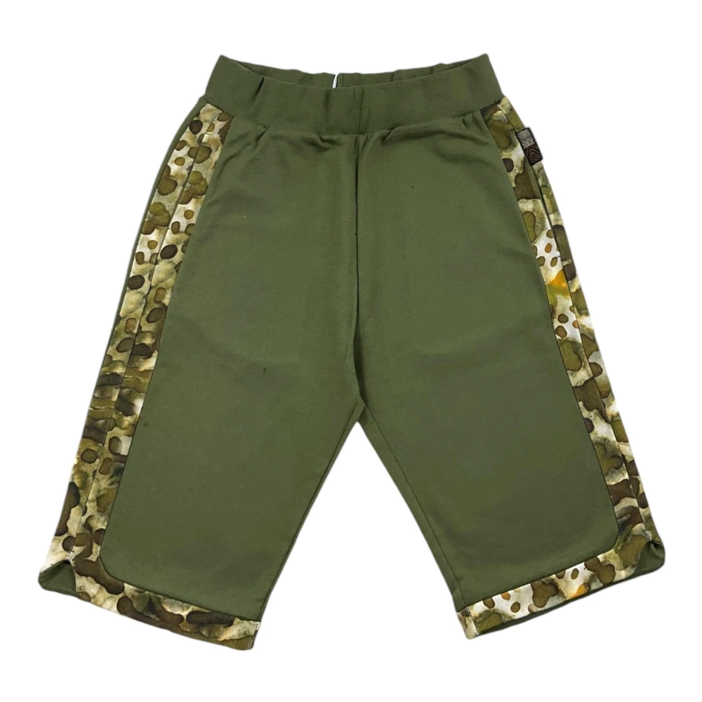 Roberto Cavalli Boys Green Bermuda Shorts