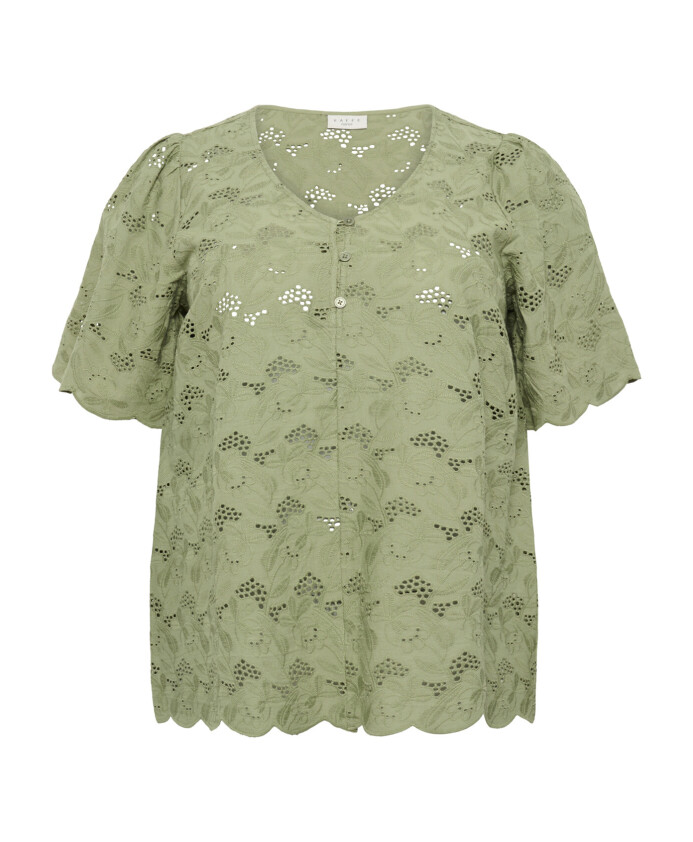 elegant-lace-blouse-in-oil-green