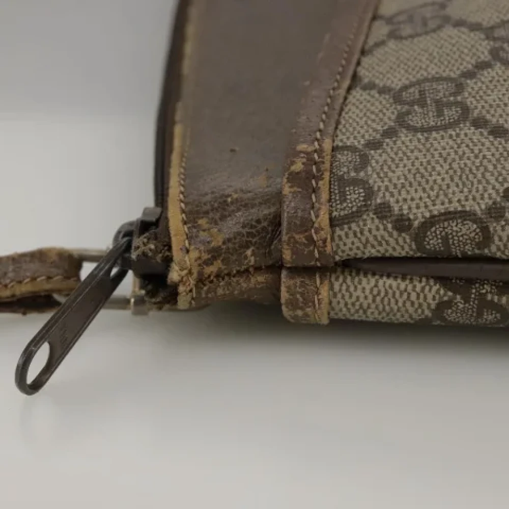 Gucci Vintage Pre-owned Leather shoulder-bags Beige Dames
