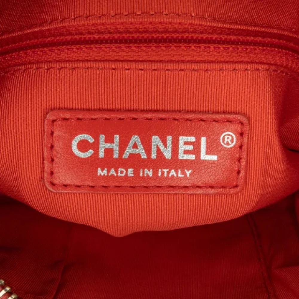 Chanel Vintage Pre-owned Leather crossbody-bags Red Dames