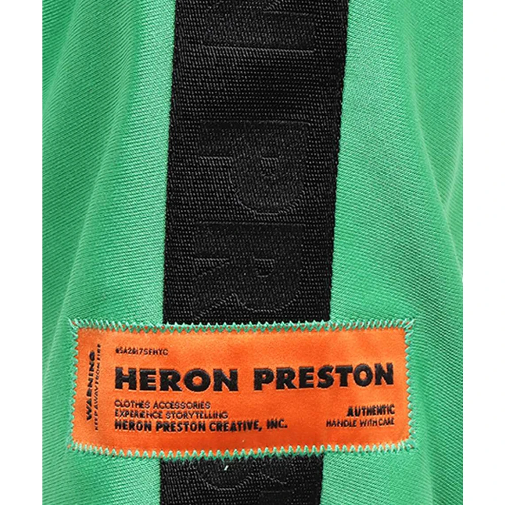 Heron Preston Contrast Logo Sweatshirt Green Heren