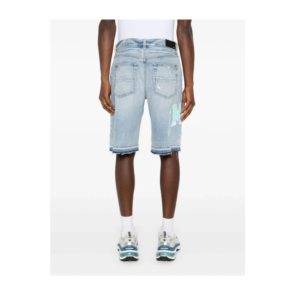 Amiri Denim Shorts Blue Heren
