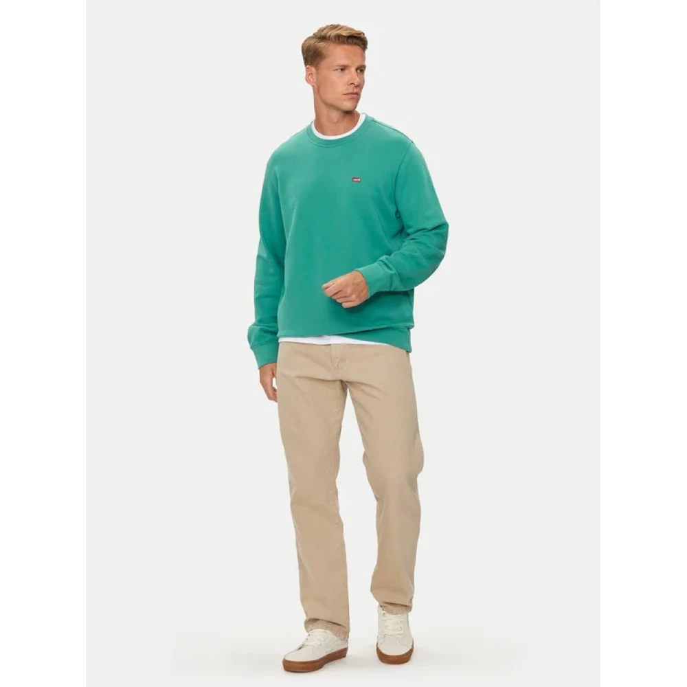 Levi's Originele Crew NEK Sweatshirt Mannen Green Heren