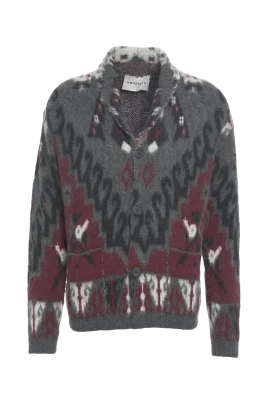 Grå Stickad Kofta AW25