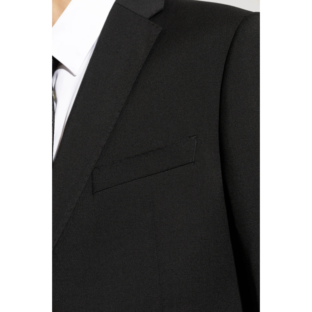 Emporio Armani Wollen pak Black Heren