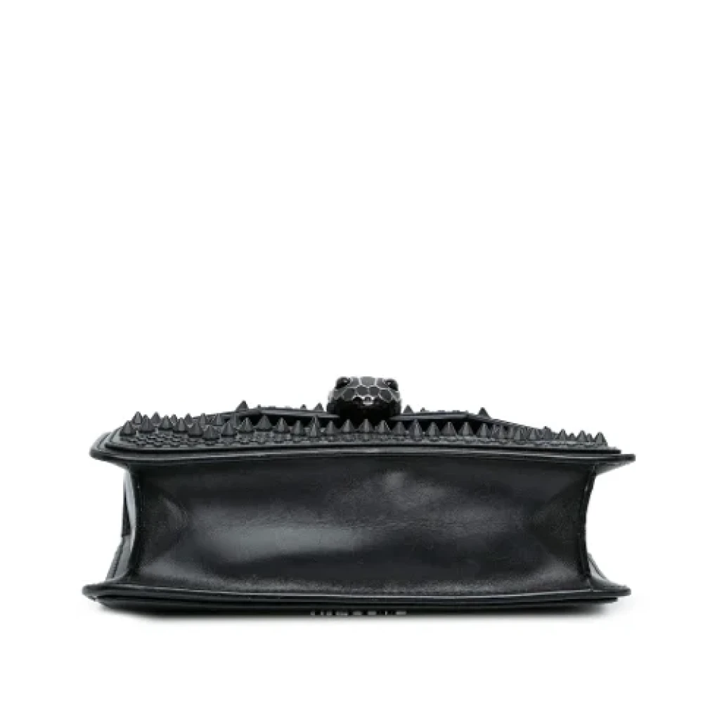 Bvlgari Vintage Pre-owned Leather crossbody-bags Black Dames