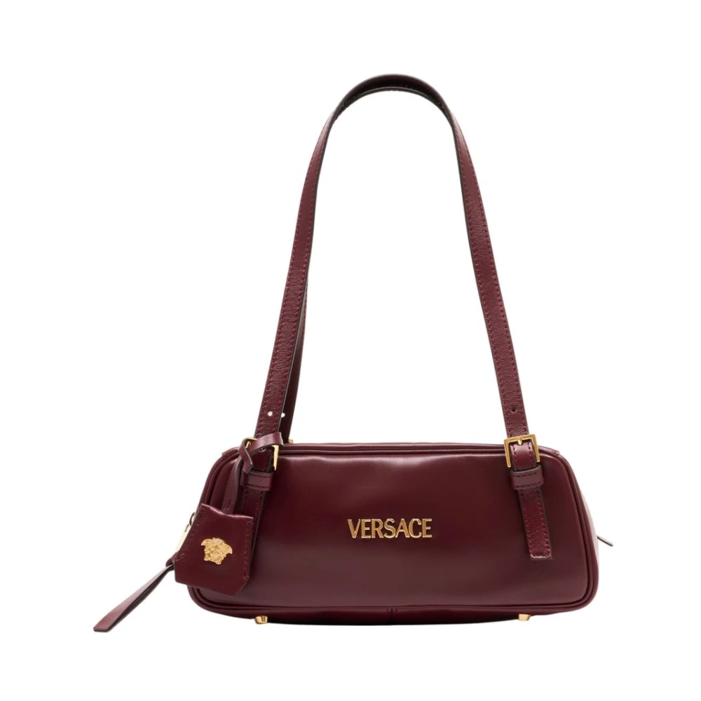 Versace Women's Red Shoulder Bags, One Size, Tag Bowling Shoulder Bag