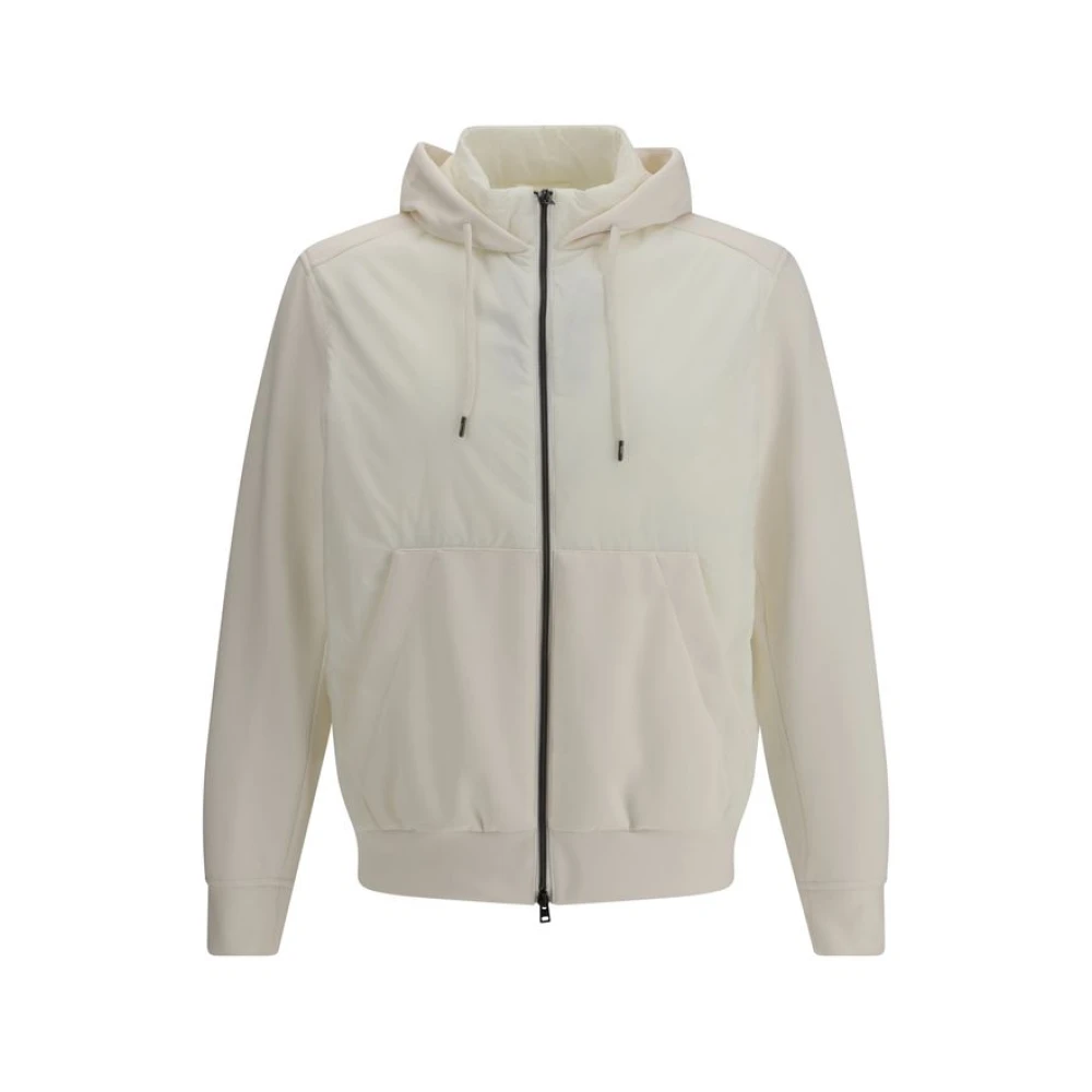 Herno Men's White Hooded Jacket