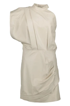 Beige Läderklänning Pernille