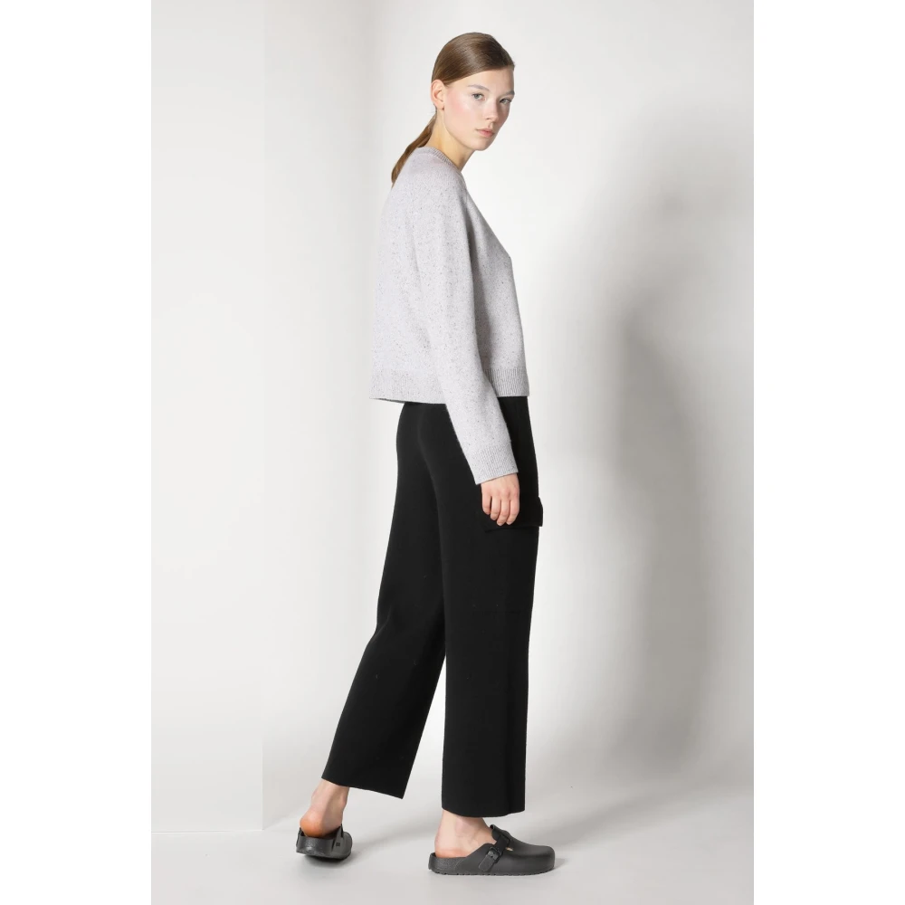 Sminfinity Gebreide Crew Neck Trui Gray Dames
