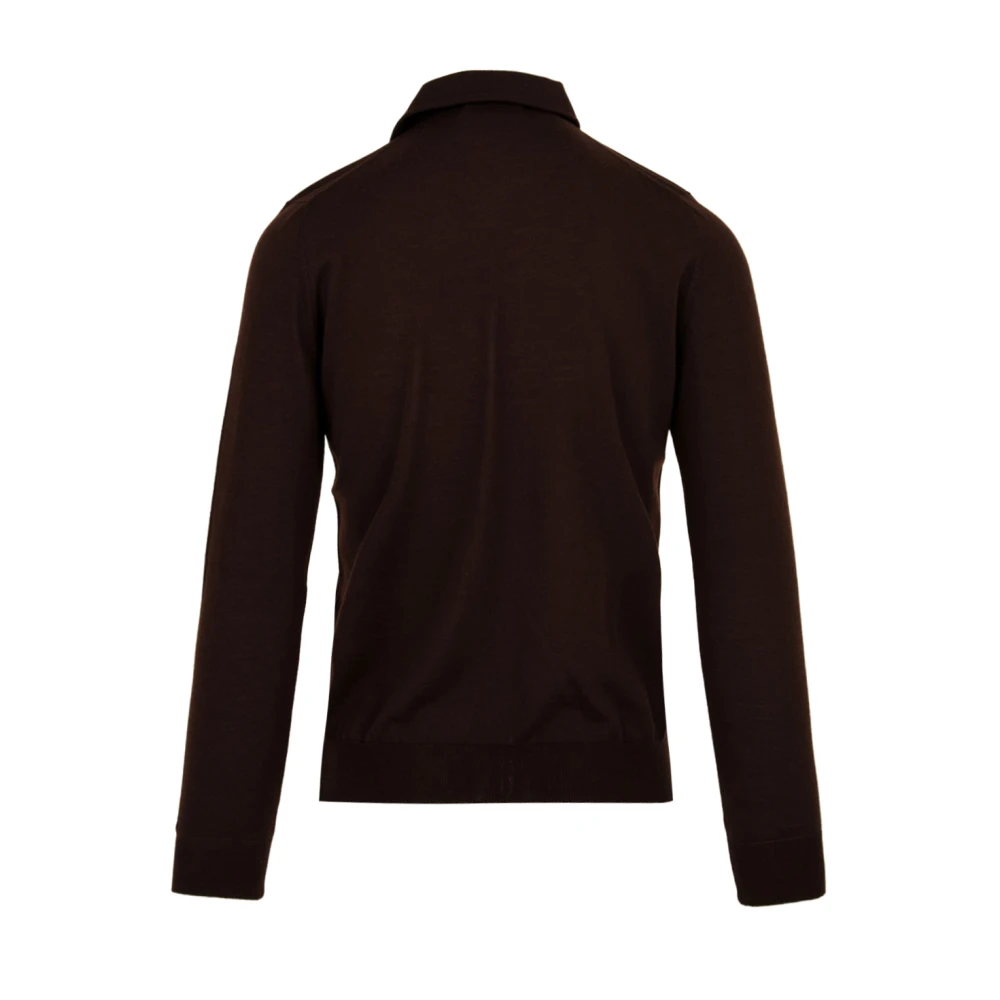 Filippo De Laurentiis Donkerbruine Polo Shirt voor Heren Brown Heren