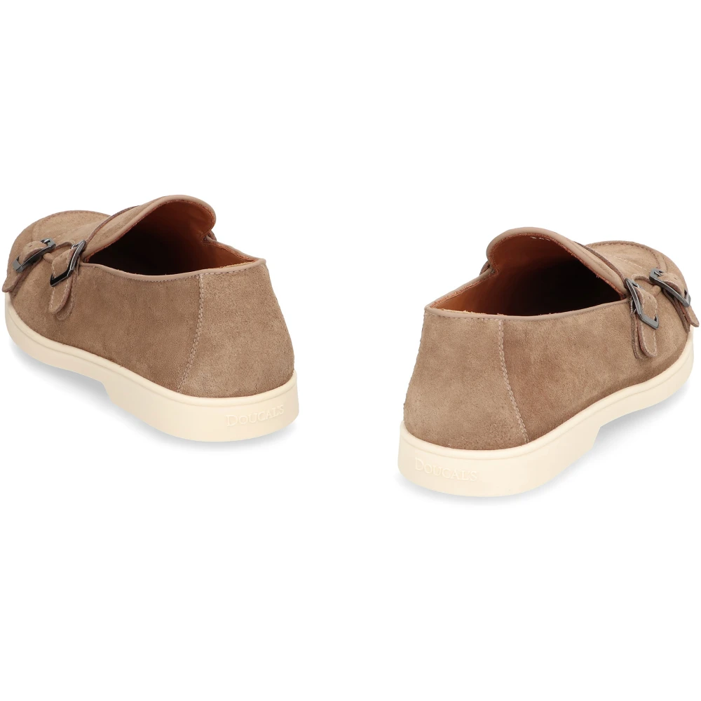 Doucal's Suede Monk-Strap Schoenen Beige Heren