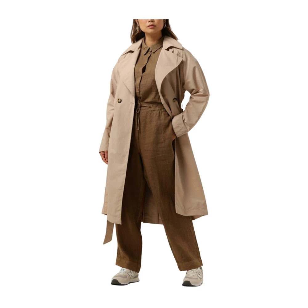 Giacomo Zand Trenchcoat Beige Dames