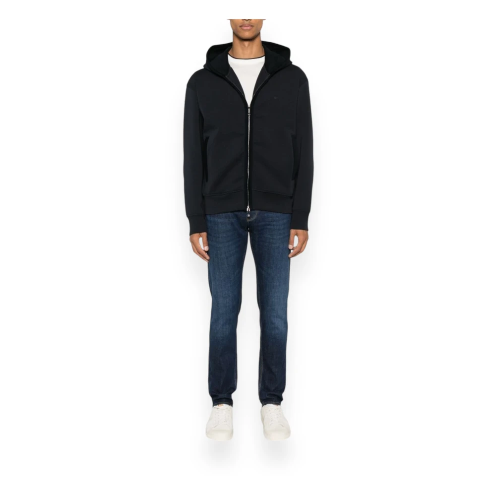 Emporio Armani Stijlvolle Sweatshirt voor Mannen Black Heren