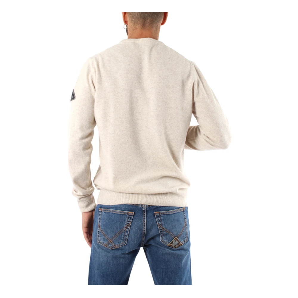 Roy Roger's Ronde Hals Trui Beige Heren