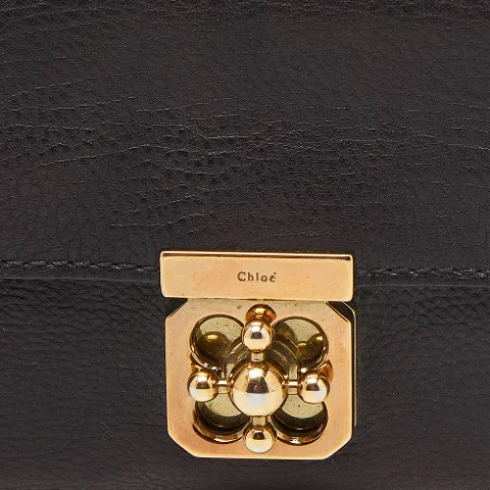 Chloé Pre-owned Leather wallets Black Dames